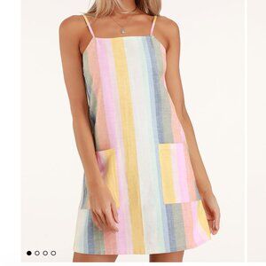 Billabong Multicolor Striped Mini Dress
